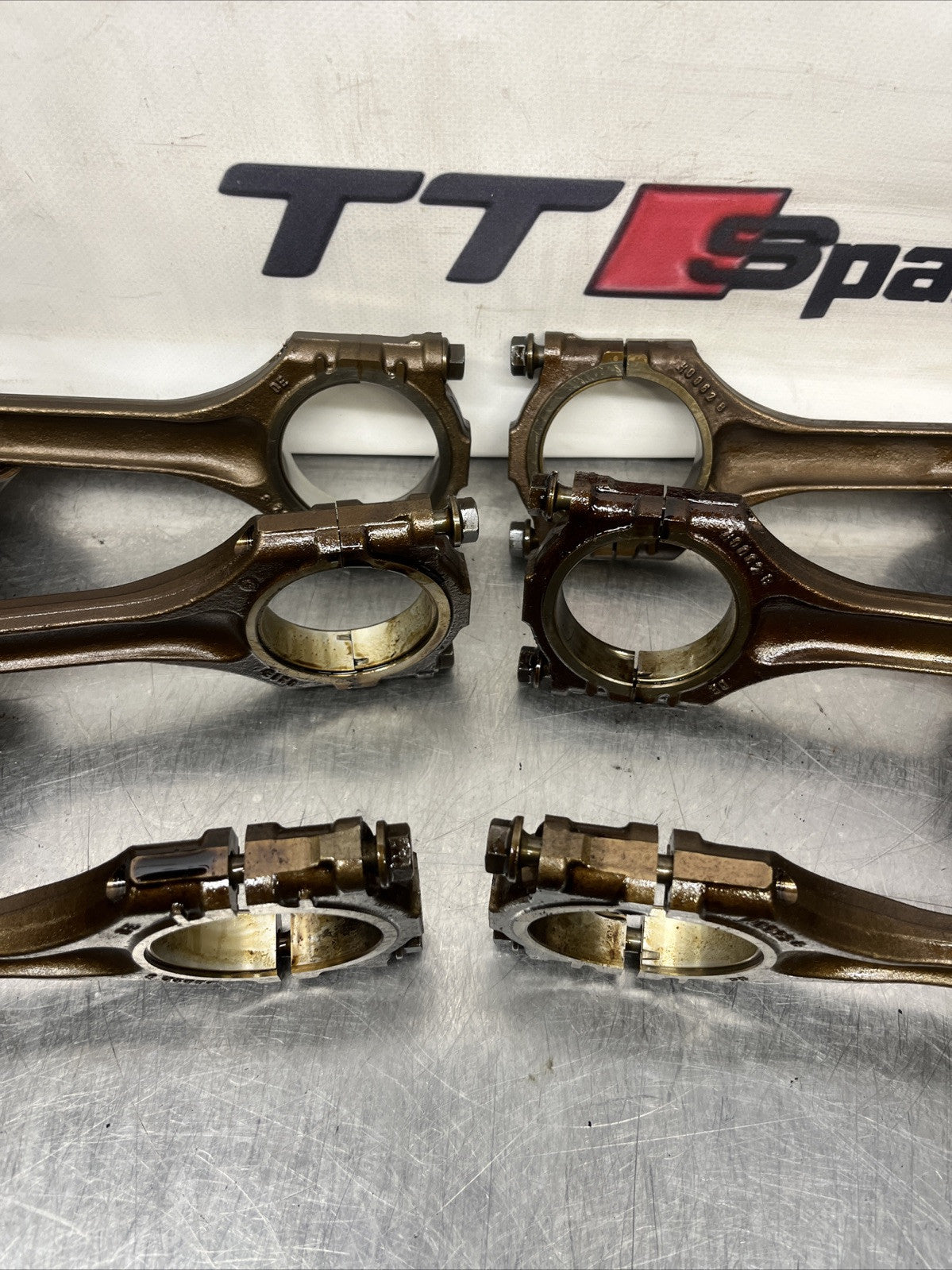 VW GOLF MK5 R32 2005-2009 3.2 V6 PETROL BUB  ENGINE PISTONS CONNECTING RODS 021E