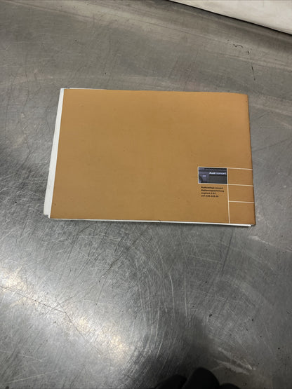 Audi Concert Sound System Operating Instructions 2000-2005 Part No.231.566.44920